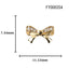 SONAIL Bijou Accent Line Ribbon Motif  Gold FY000354 2P