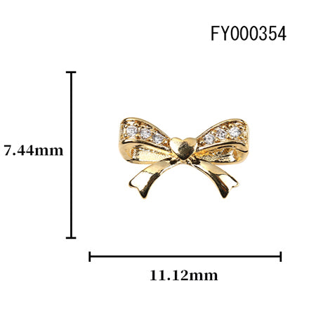 SONAIL Bijou Accent Line Ribbon Motif  Gold FY000354 2P