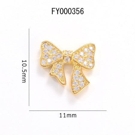 SONAIL Wide Ribbon Standout Bijou Parts Gold FY000356 2P