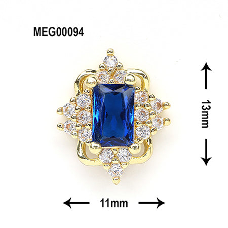 SONAIL x MEG Lux European Cutstone Blue MEG00094 2P