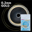 BEAUTY NAILER Metal Wire Gold 0.2mm