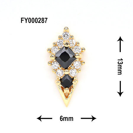 SONAIL PLUS AIKO Select Diamond Type Pointed Black FY000287 2P