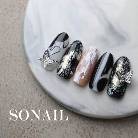 SONAIL Beautiful Pointed Butterfly Silver FY000395 2p
