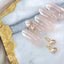SONAIL PLUS TOMOMI Select Round Pearl Gold Ball Crystal Stone FY000276 2P