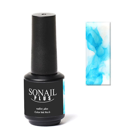 SONAIL PLUS AIKO Select Glitter Nail Ink Deep Sky Blue #6 FY000461 8ML