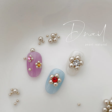 D.nail Bijou Pearl Natural 1.2mm 50 capsules