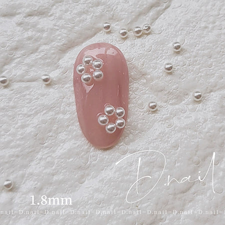 D.nail Bijou Pearl  White 1.8mm 50 capsules
