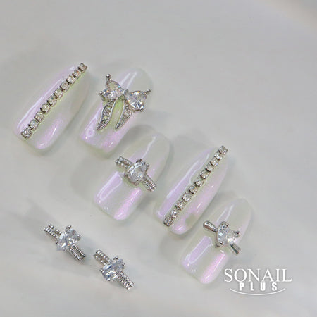SONAIL PLUS Yamazaki Select Luxury Fresh Drop Crystal Silver FY000471 2P