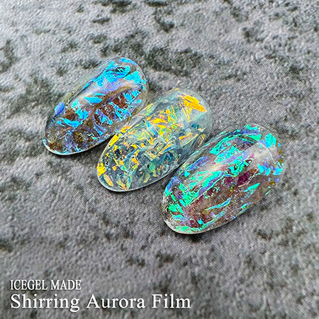 ICE GEL Shirring Aurora Film 1-Blue