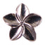 Putiel Nail Parts Plumeria Silver 3P