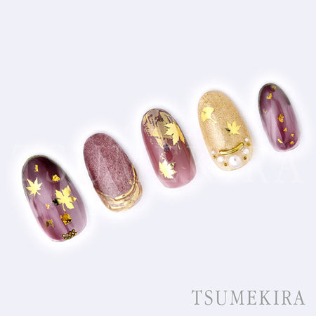 Tsumekira Autumn Color Gold SG-ALS-102