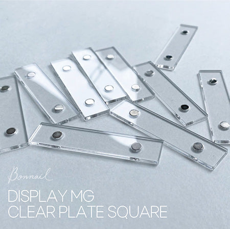 Bonnail Display MG Clear Plate Square 10P