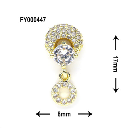 SONAIL PLUS LAPISRAVI Select Romantic Wreath Charm Rhinestone FY000447 2P