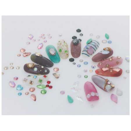 BEAUTY NAILER Crystal Stone Mix Peach CSM-7