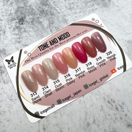 ICE GEL A BLACK Tone & Mood Gel 318 Rosie Mood 3G