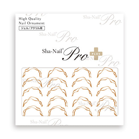 Sha-Nail Plus FR-RRW01 Random Wave Line Gold