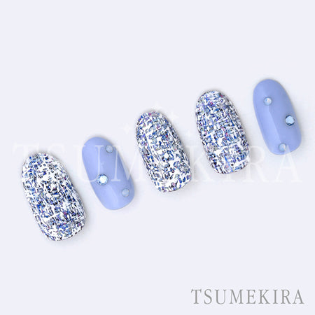 Tsumekira Tweed 2 Blue NN-TWE-102
