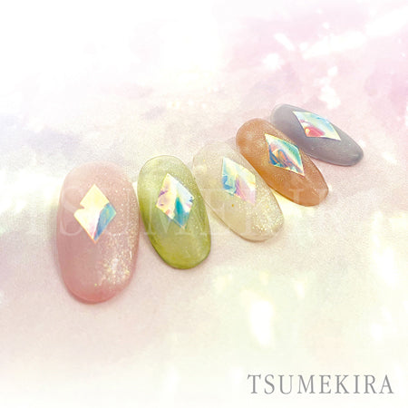 Tsumekira Aurora Holo Aurora Film Seal Diamond cut OH-DIC-101