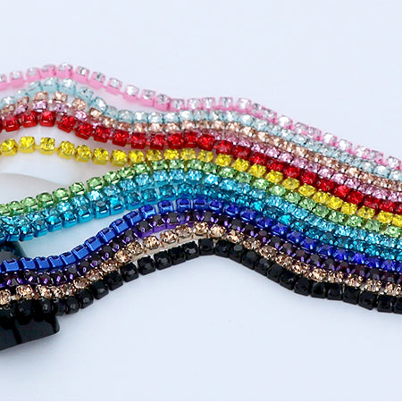 BEAUTY NAILER Crystal Color Chain Long  Peridot CC-7