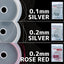 BEAUTY NAILER METAL WIRE  Rose Red 0.2mm MEW-6