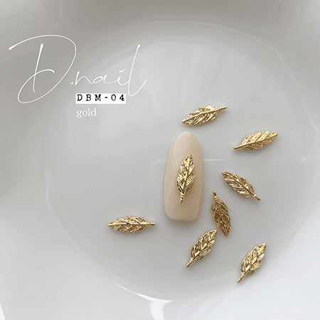 D.nail Deco Parts  DBM-04 Gold 13x4mm 10P