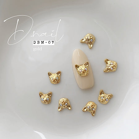D.nail Deco Parts DBM-07 Gold 8x8mm 10P