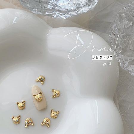 D.nail Deco Parts DBM-07 Gold 8x8mm 10P