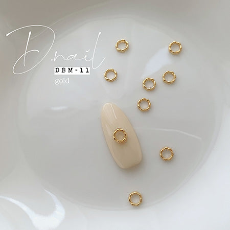 D.nail Deco Parts DBM-11 4x4mm Gold 10P