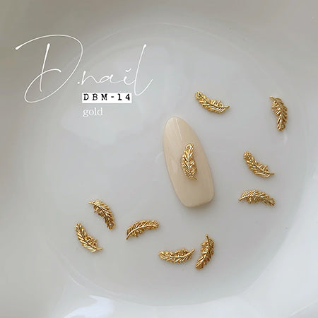 D.nail Deco Parts DBM-14 10x3mm Gold 10P