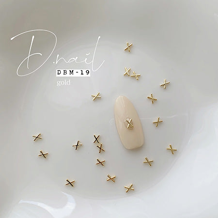 D.nail Deco Parts DBM-19 4x2mm Gold 10P