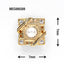 SONAIL×MEG Cutwork Pattern Square Metallic Parts Gold MEG00208 2P