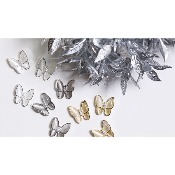 SHAREYDVA Butterfly Parts 20P White x Silver