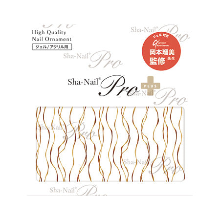 Sha-Nail Plus French Random Vertical Line  FR-RRV01 French Random Vertical Line Gold