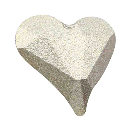 MATIERE Glass Stone Asymmetric Heart(3DB) Crystal Clear 8 x 9 mm 3P