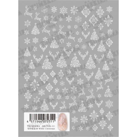 Tsumekira Snow Crystals 10 White Christmas NN-YUK-111