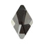 MATIERE Glass Stone Rambus (FB) Black 5 x 8mm  5P