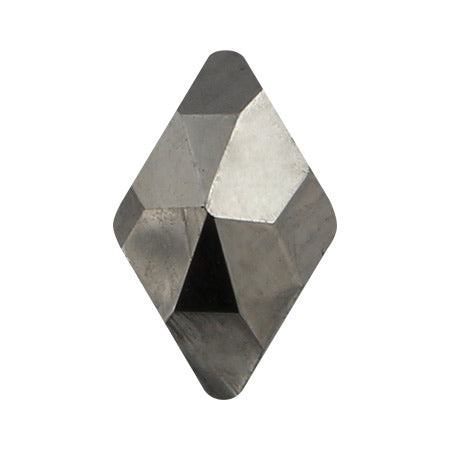 MATIERE Glass Stone Rambus (FB) Metallic Black 5 x 8mm  5P
