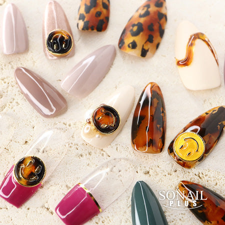 SONAIL PLUS TOMOMI Select Smile Mark Tortoise Shell Character Parts  FY000508 3P
