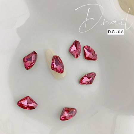D.nail decoration stone DC-08 Variant Rose Red