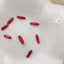 D.nail Decoration Stone DC-09 Medium Elliptical Red 5×20mm 2P