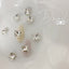 D.nail Decoration Stone DC-20 Square Clear  8x8mm 2P