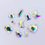 AURORA FLAT BACK Crystal AB (Aurora) Assortment