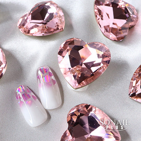SONAIL PLUS Yamazaki Select BIG Heart One Point Jewel Stone Pink FY000576 1P