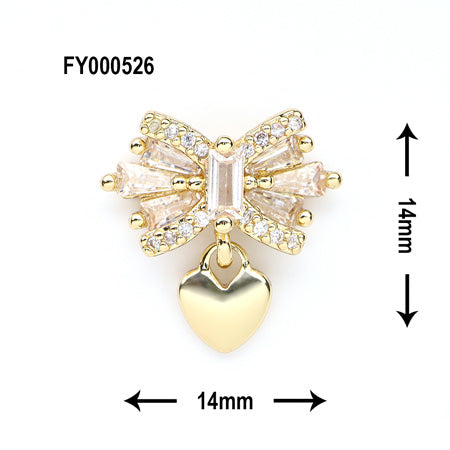 SONAIL PLUS Yamazaki Select Luster Heart Alphabet Bijou