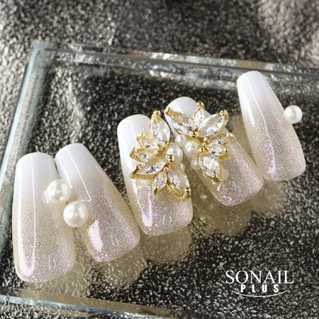 SONAIL PLUS Yamazaki Select Leaf Plant Accent Crystal Parts