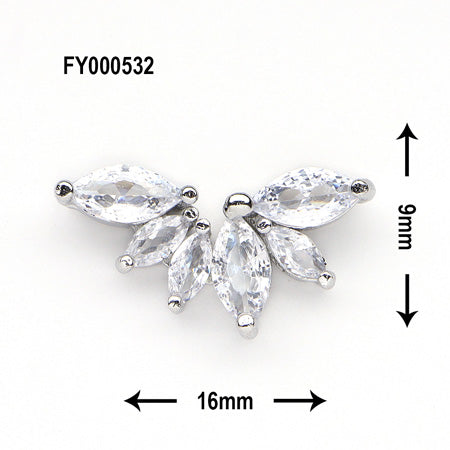 SONAIL PLUS Yamazaki Select Leaf Plant Accent Crystal Parts
