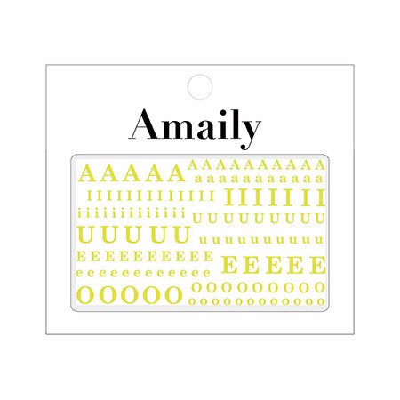 Amaily Nail Sticker No. 4-12 Vowel Alphabet G