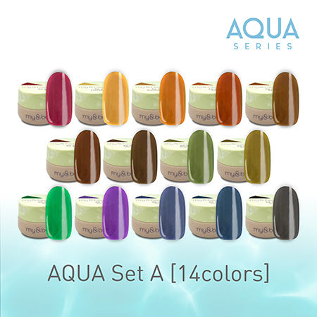 My Bee Color Gel Aqua Set A (14 colors) AQ-SA 2.5G x 14 Colors