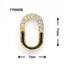 SONAIL PLUS Yamazaki Select Oval Narrow Frame Half Bijou Gold FY000500 2p