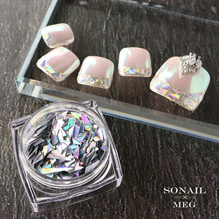 SONAIL×MEG R Basic Series Glass French Dramatic Gray x Aurora